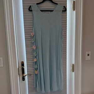 Pitusa open-sided knot cover up dress. Midi length. Petite size.